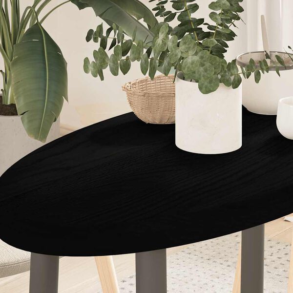 vidaXL Blat do stołu, brązowy, 80x40x4 cm, lite drewno dębowe, owalny