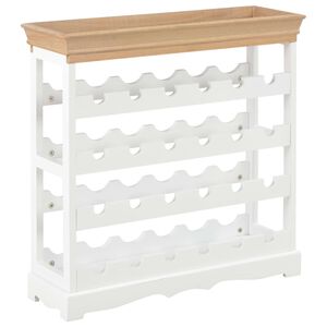 vidaXL Szafka na wino, biała, 70x22,5x70,5 cm, MDF