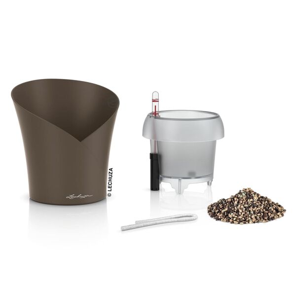 LECHUZA Doniczka ORCHIDEA ALL-IN-ONE, śr. 18 cm, kolor taupe