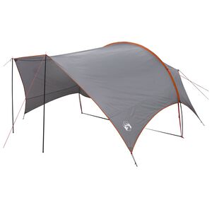 vidaXL Wodoodporny tarp do campingu Szary i pomarańczowy
