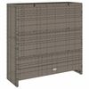 vidaXL Szafka do przechowywania z p&oacute;łką Szary 100 x 36 x 102 cm rattan