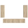 vidaXL Zestaw szafek RTV 3 pcs Dąb Sonoma Materiał drewnopochodny