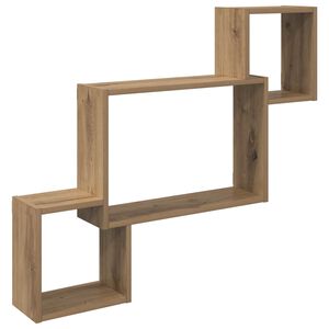 vidaXL P&oacute;łka ścienna Do montażu na ścianie Dąb artisan