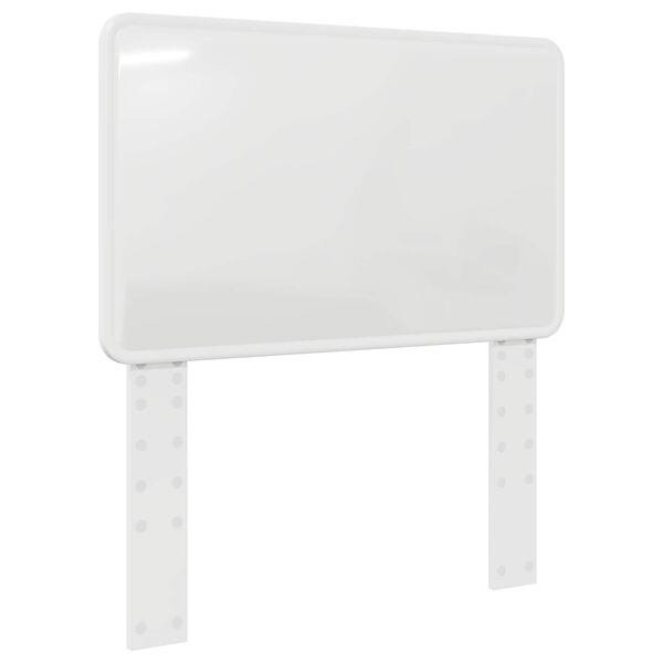 vidaXL Zagł&oacute;wek Błyszcząca biel 75 cm Materiał drewnopochodny