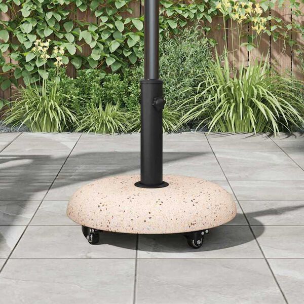 vidaXL Podstawa do parasola Żółty i Czarny 45 x 45 x 40 cm