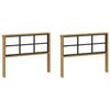 vidaXL Moduł podłokietnik&oacute;w 2 pcs Biały 80 x 6 x 61 cm