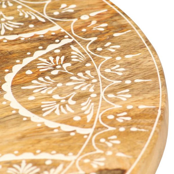 vidaXL Ręcznie malowany stołek, 38x38x35 cm, lite drewno mango