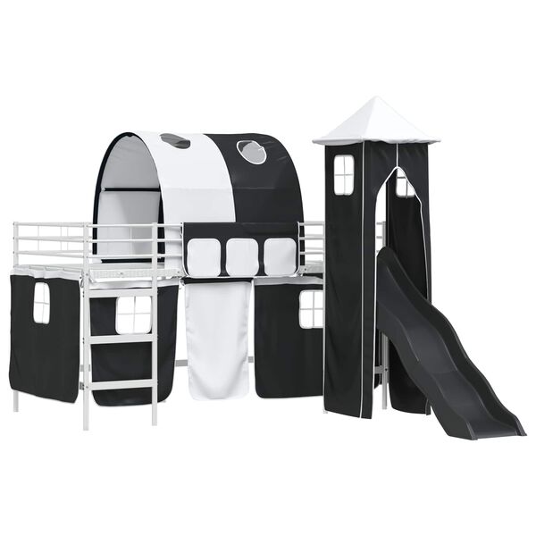 vidaXL Biały i czarny 99,5 x 200 cm