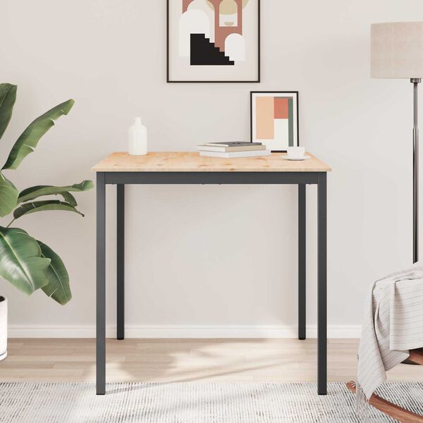 vidaXL St&oacute;ł barowy Naturalny 110 x 55 x 105 cm Lite drewno sosnowe