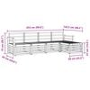 vidaXL Zestawy sof 5 pcs Naturalny Lite Drewno Akacji