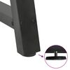 vidaXL Nogi do stołu jadalnego w kształcie litery A 2 szt. Antracyt 50x(72-73) cm Stal