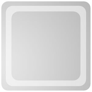 vidaXL Lustro łazienkowe z LED, 40x40 cm