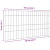 vidaXL Zestaw Ogrodzenia Stawu 5 pcs Zielony 100 x 50 cm Stal