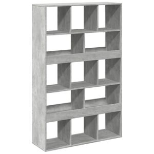 vidaXL Regał, szarość betonu, 100x33x156,5 cm, materiał drewnopochodny