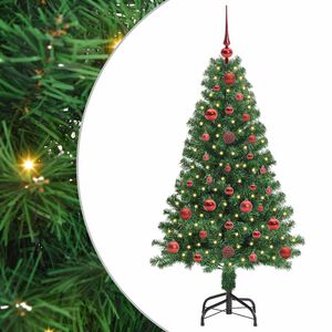 vidaXL Sztuczna choinka z podstawą Zielony 120 cm PVC i Stal i Plastik