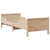 vidaXL Ramka ł&oacute;żka z materacem Brązowy 80 x 200 cm Lite drewno sosnowe