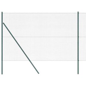 vidaXL Ogrodzenie z spawanej siatki do mocowania w ziemi 25 x 1,5 m