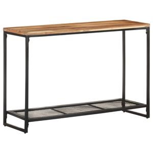 vidaXL Stolik konsola, 110 x 35 x 75 cm, lite drewno akacjowe