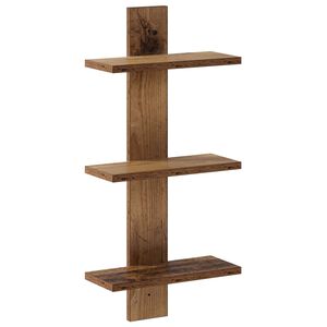 vidaXL P&oacute;łka ścienna Stare drewno 30 x 13.5 x 64.5 cm