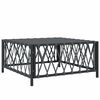 vidaXL Stolik ogrodowy, antracytowy, 70x70x34 cm, plecionka