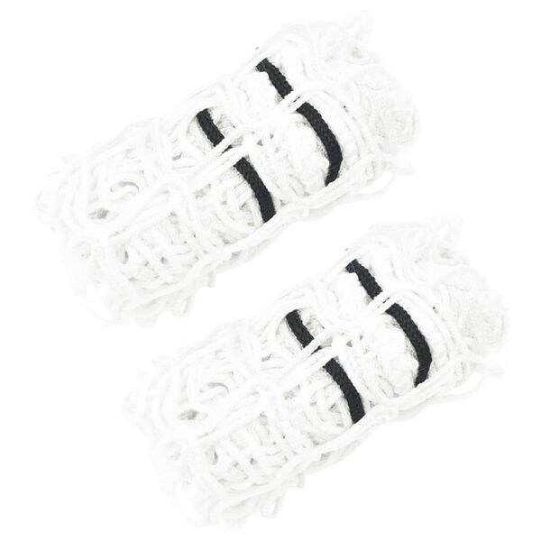 vidaXL Siatki na siano, 2 szt., okrągłe, białe, 100x100 cm, PP