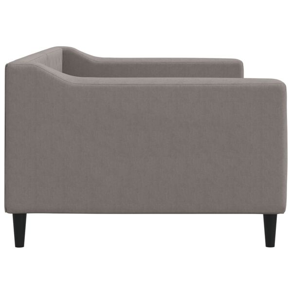 vidaXL Sofa z funkcją spania, kolor taupe, 90x200 cm, obita tkaniną