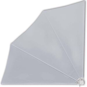 vidaXL Składany parawan balkonowy, szary, 140x140 cm