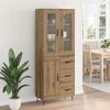 vidaXL Highboard z szufladą Dąb rzemieślniczy 69,5 x 34 x 90 cm