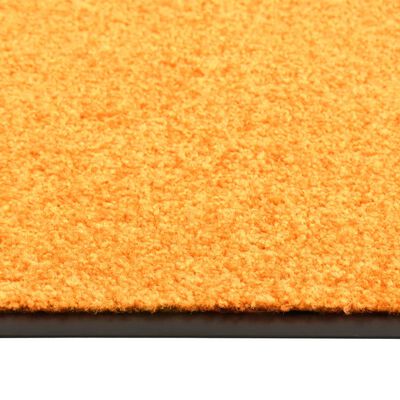 vidaXL Wycieraczka z możliwością prania, pomarańczowa, 60 x 90 cm