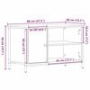 vidaXL Szafka pod telewizor Stare drewno 80 x 40 x 50 cm