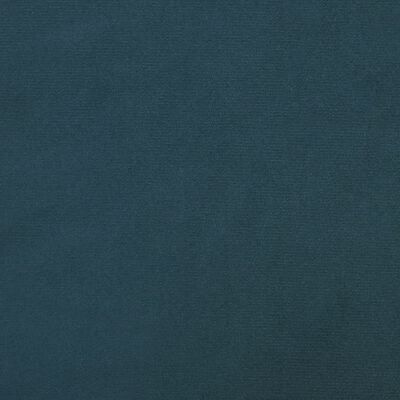 vidaXL Podnóżek, niebieski, 60x60x36 cm, obity aksamitem