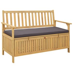 vidaXL Ławka z miejscem do przechowywania z poduszką z przechowywaniem