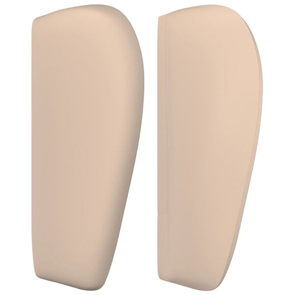 vidaXL Zagłówek uszak, cappuccino, 163x23x78/88 cm, sztuczna skóra