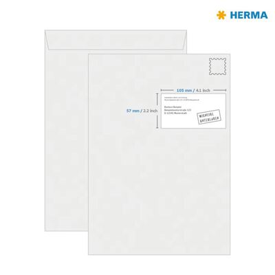 HERMA Etykiety samoprzylepne PREMIUM, 105x57 mm, 100 arkuszy A4