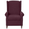 vidaXL Fotel rozkładany, fioletowy, obity tkaniną