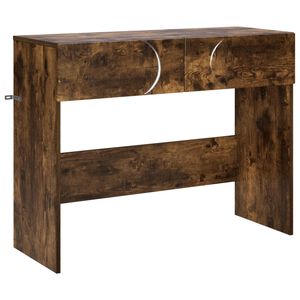vidaXL Konsola Dąb wędzony 96,5 x 38 x 75 cm Materiał drewnopochodny