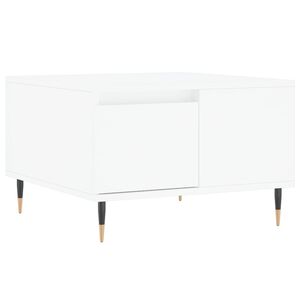 vidaXL Stolik kawowy, biały, 55x55x36,5 cm, materiał drewnopochodny