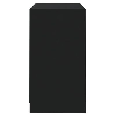 vidaXL Szafka, czarna, 70x41x75 cm, materiał drewnopochodny
