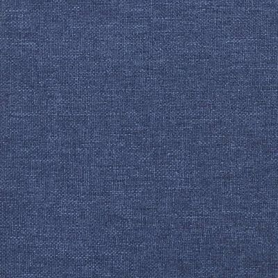 vidaXL Łóżko kontynentalne z materacem, niebieskie, 120x190cm, tkanina
