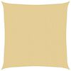 vidaXL Żagiel przeciwsłoneczny, piaskowy, 3x3 m, 100% poliester