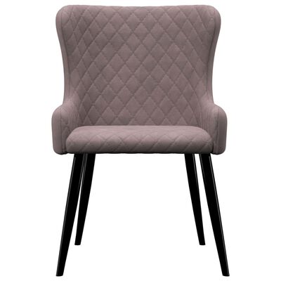 vidaXL Krzesła jadalniane, 6 szt., różowe, aksamitne