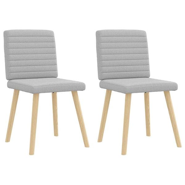 vidaXL Krzesła do jadalni 2 szt. Tkanina Cloud Grey
