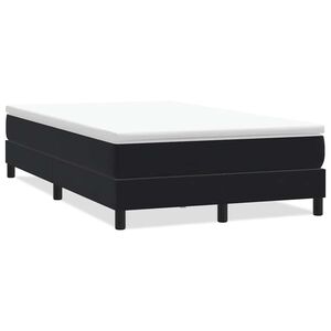 vidaXL Ł&oacute;żko Box Spring bez materaca Czarne 120x220 cm Aksamit