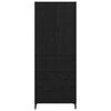 vidaXL Highboard Czarny Dąb 69,5 x 34 x 180 cm Materiał drewnopochodny