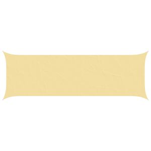 vidaXL Żagiel przeciwsłoneczny piaskowy 6 x 2 m 100% poliester Oxford