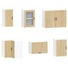 vidaXL Zestaw szafek kuchennych, Porto, 11-częściowy, dąb sonoma