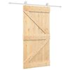 vidaXL Drzwi przesuwne Naturalne i białe 100 x 210 cm