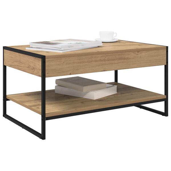 vidaXL Stolik kawowy Dąb rzemieślniczy 80 x 50 x 40 cm