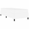 vidaXL Ramka ł&oacute;żka z materacem Biały 80 x 200 cm tkanina