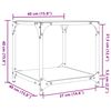 vidaXL Stoliki kawowe ze szklanym blatem, 2 szt., 40x40x40 cm, stal
